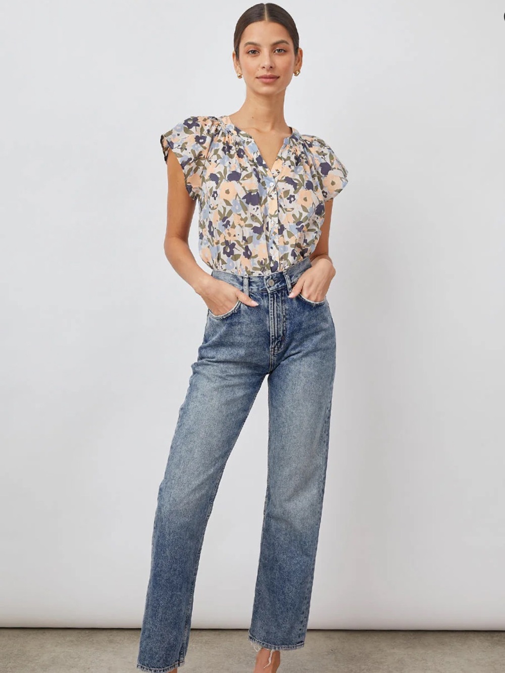 Rails Alena Mod Floral Blouse $162